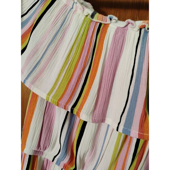 Girls "Art Class" Striped Off-Shoulder Dress Size M (7/8) Rayon -‎ Excellent... - Picture 3 of 6